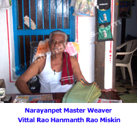 Narayanpet Master Weaver Vittal Rao Hanmanth Rao Miskin